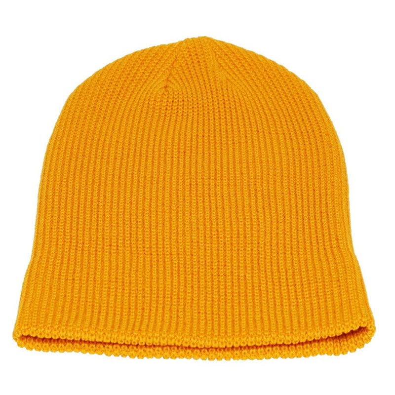 MaxNova Mustard Yellow Beanie Hat for Women and Men - Winter Warm Knit Hats Plain Thick Skull Cap (Mustard Yellow) - Image 2